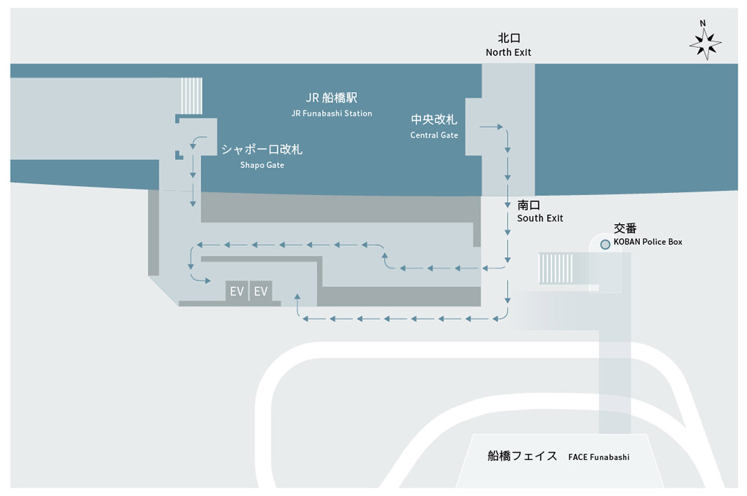 駅からホテルまでのルート詳細
